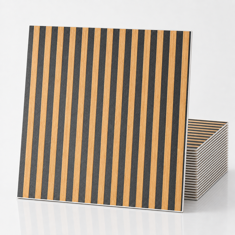 (PACK X20) Placas Autoadhesivas Símil Wpc Pared 67x67cm 5mm