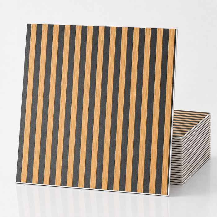 (PACK X20) Placas Autoadhesivas Símil Wpc Pared 67x67cm 5mm