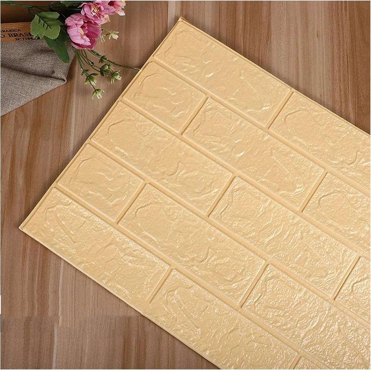 PLACAS AUTOADHESIVAS PARED AMARILLO 5mm