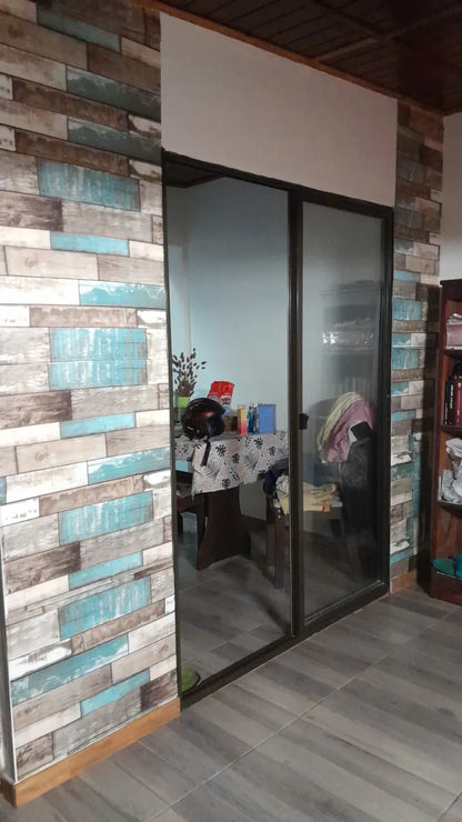 PLACAS AUTOADHESIVAS PARED MADERA M6 5mm