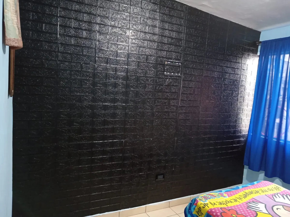 PLACAS AUTOADHESIVAS PARED NEGRO 3mm