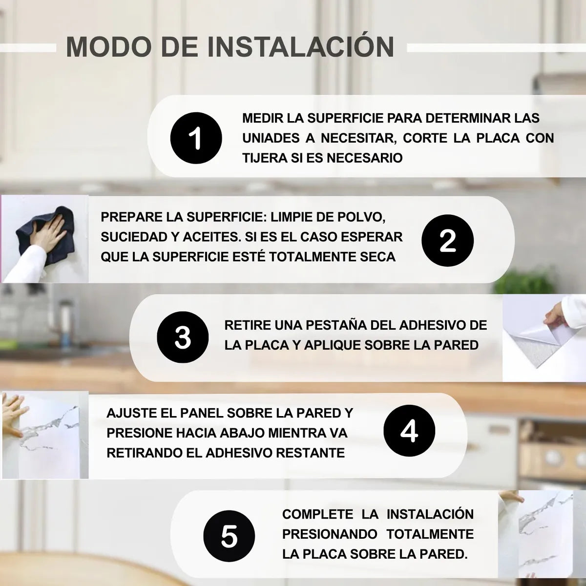 PLACAS AUTOADHESIVAS PARED MÁRMOL S1