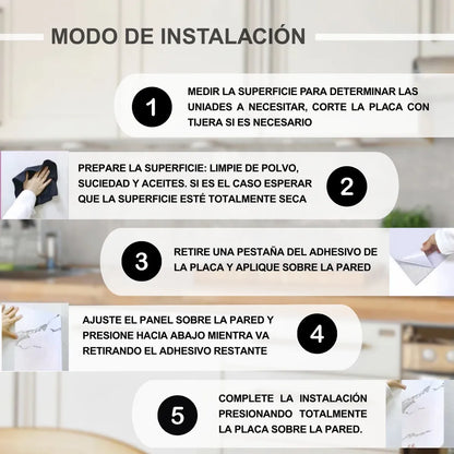 PLACAS AUTOADHESIVAS PARED MÁRMOL S1