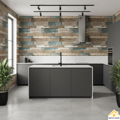 PLACAS AUTOADHESIVAS PARED MADERA M6 5mm