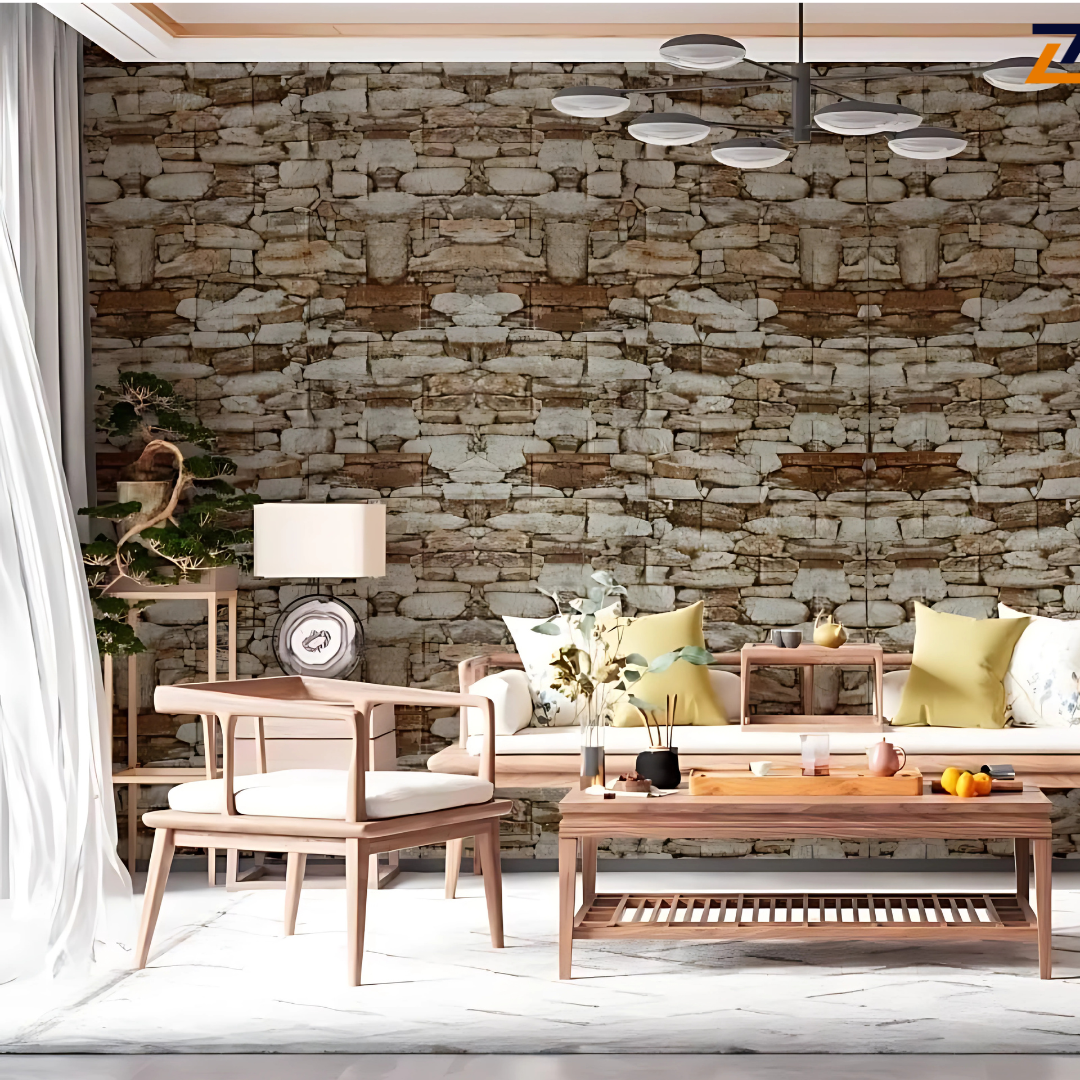 (PACK X20) Placas Autoadhesivas 3D Pared Símil Piedra 70x77cm 3mm