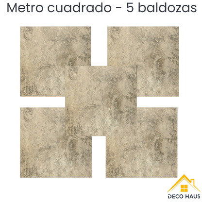 Piso Vinílico Autoadhesivo Baldosa BR5 45.7 x 45.7cm – Revestimiento Impermeable PVC, Fácil Instalación, Diseño Moderno Tipo Baldosa y Decorativo Para Cocina, Living y Dormitorio