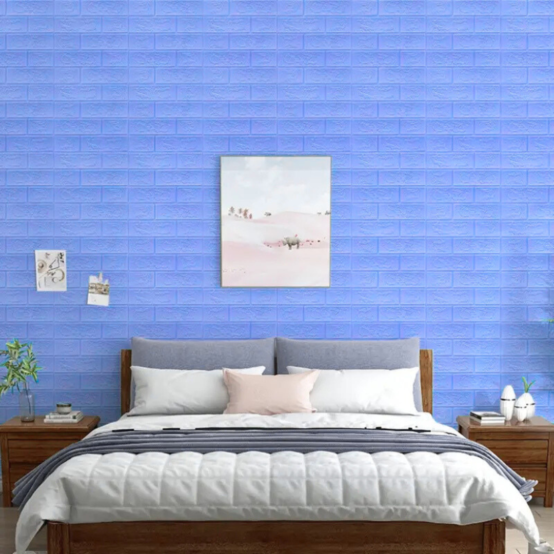 PLACAS AUTOADHESIVAS PARED CELESTE 5mm