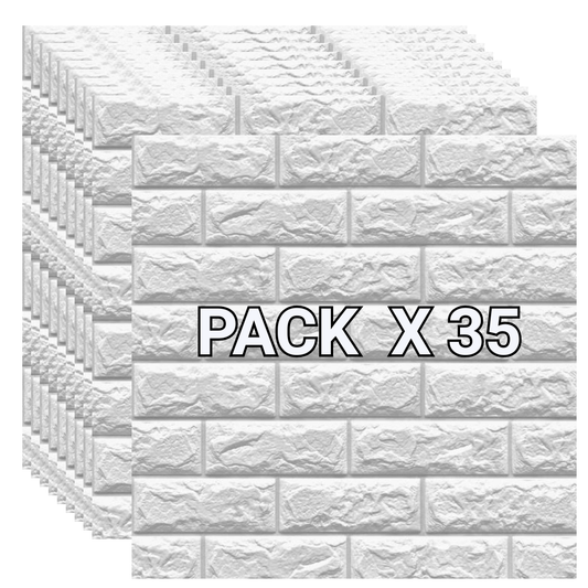 Placas Autoadhesivas Blanco 5mm (X35)