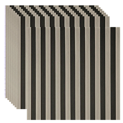 Placas Autoadhesivas WPC 2 Para Pared 67x67cm – Revestimiento Decorativo Impermeable, Fácil Instalación, Diseño Moderno Madera y Elegante Para Living, Dormitorio y Fondos TV