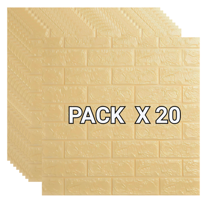 Placas Autoadhesivas Amarillo (X20)