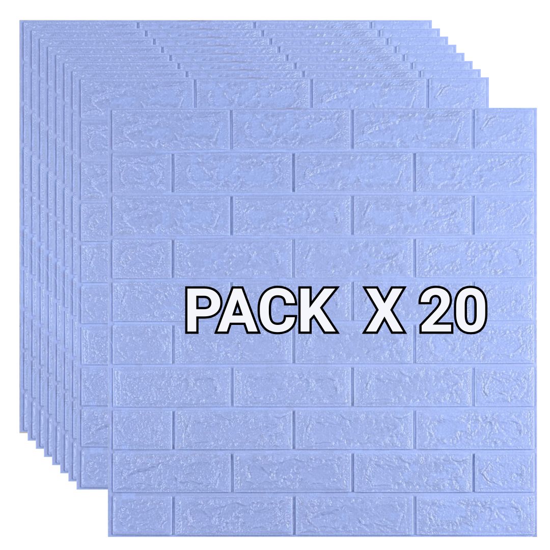 Placas Autoadhesivas Celeste (X20)