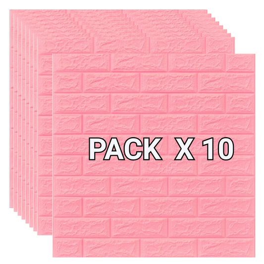 Placas Autoadhesivas Rosa (X10)