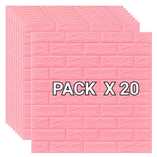 Placas Autoadhesivas Rosa (X20)