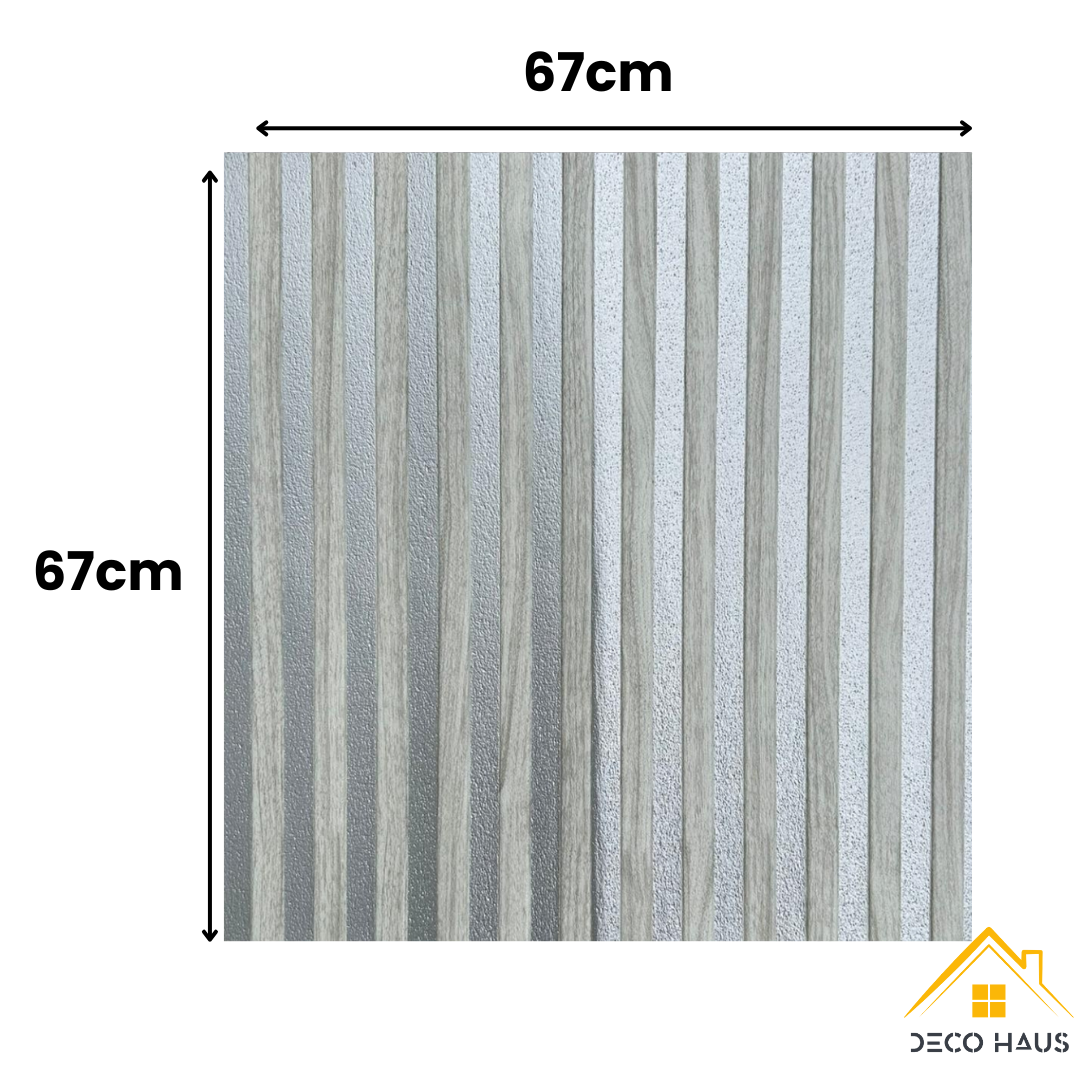 Placas Autoadhesivas WPC 3 Para Pared 67x67cm – Revestimiento Decorativo Impermeable, Fácil Instalación, Diseño Moderno Madera y Elegante Para Living, Dormitorio y Fondos TV