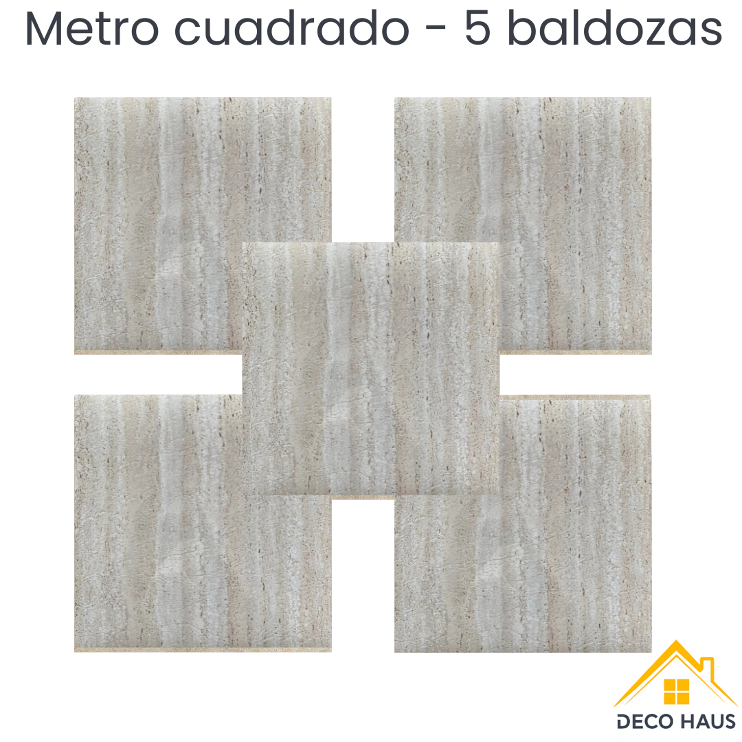Piso Vinílico Autoadhesivo Baldosa BR3 45.7 x 45.7cm  – Revestimiento Impermeable PVC, Fácil Instalación, Diseño Moderno Tipo Baldosa y Decorativo Para Cocina, Living y Dormitorio