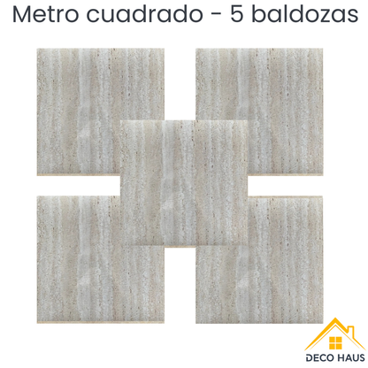 Piso Vinílico Autoadhesivo Baldosa BR3 45.7 x 45.7cm  – Revestimiento Impermeable PVC, Fácil Instalación, Diseño Moderno Tipo Baldosa y Decorativo Para Cocina, Living y Dormitorio
