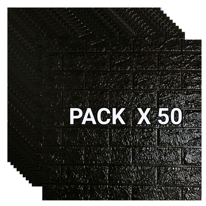Placas Autoadhesivas Negro (X50)