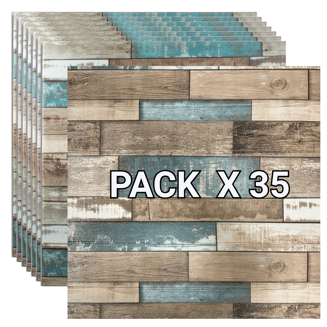 Placas Autoadhesivas Madera M-6 (X35)