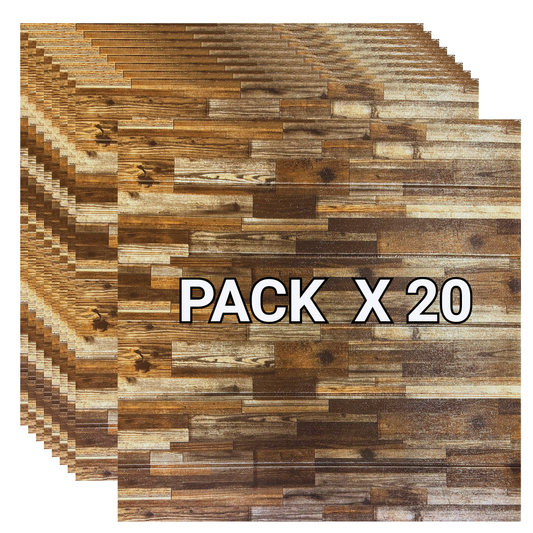 Placas Autoadhesivas Madera M-2 (X20)