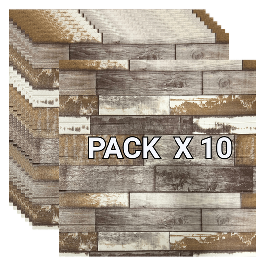 Placas Autoadhesivas Madera M1 (X10)