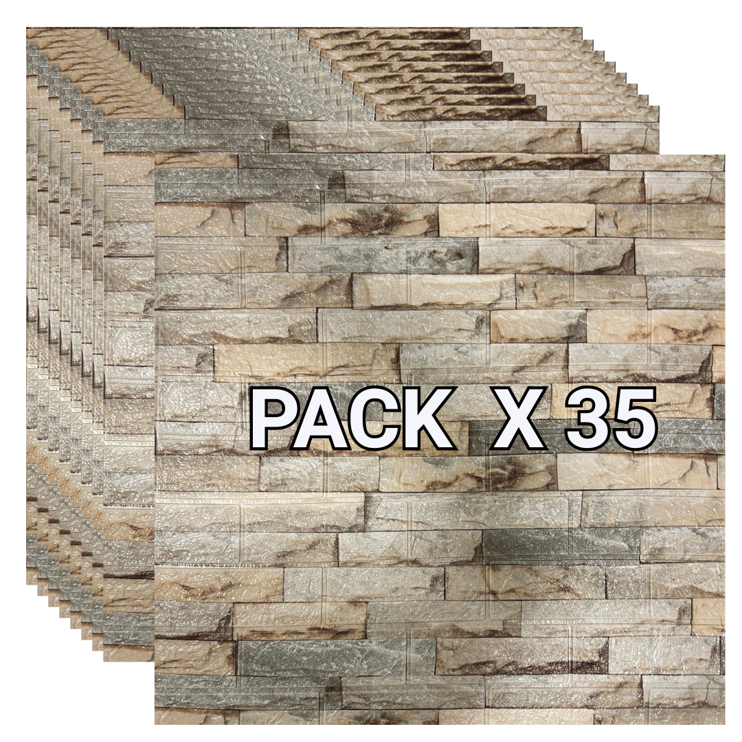 Placas Autoadhesivas Piedra P-1 (X35)