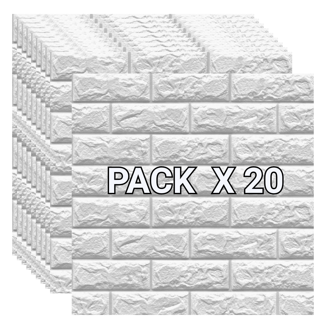 Placas Autoadhesivas Blanco 5mm (X20)