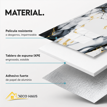Rollo Mármol Autoadhesivo R4 1.20x2.80m – Revestimiento PVC Impermeable, Fácil Instalación, Diseño Simil Mármol HD y Decorativo Para Baños, Cocinas y Living