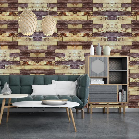 PLACAS AUTOADHESIVAS PARED MADERA M7 5mm