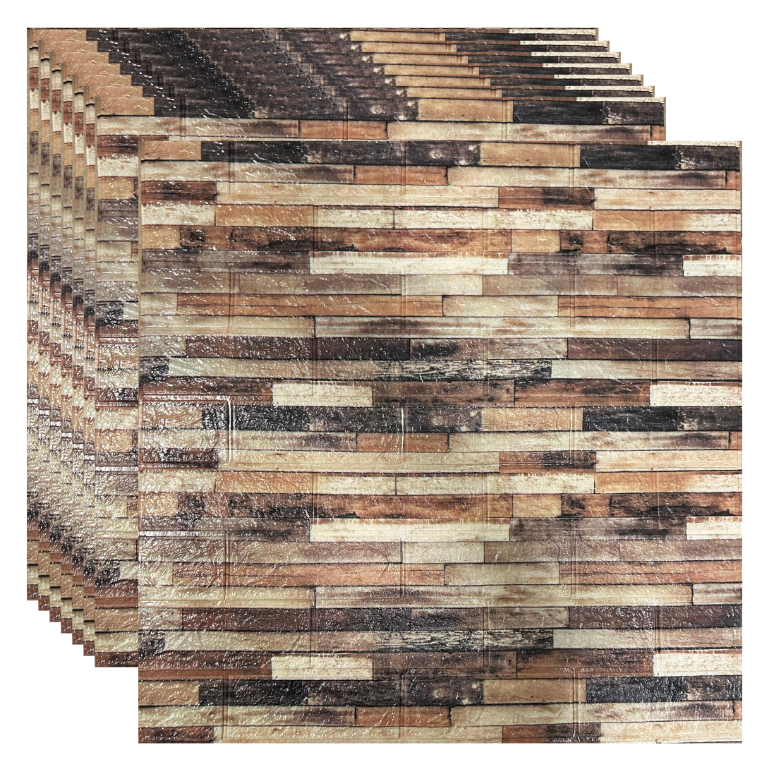 Placas Autoadhesivas 3D Piedra P6 Para Pared 70x77cm 3mm - Fácil Instalación, Textura Tipo Piedra, Recortable y Decorativo Para Cocina, Living y Dormitorio