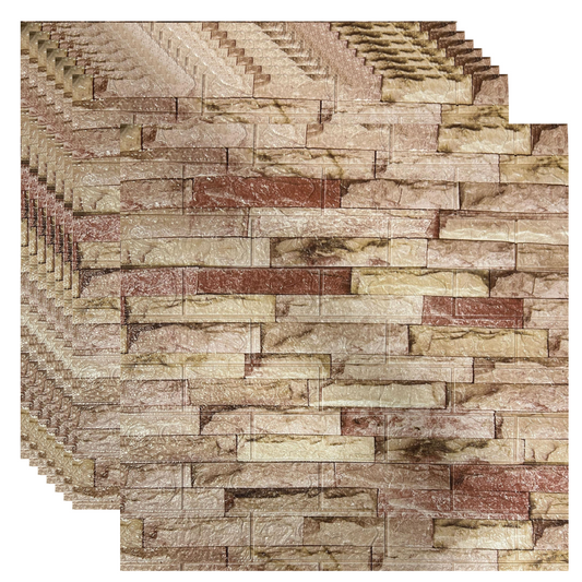 PLACAS AUTOADHESIVAS PARED PIEDRA P3 3mm