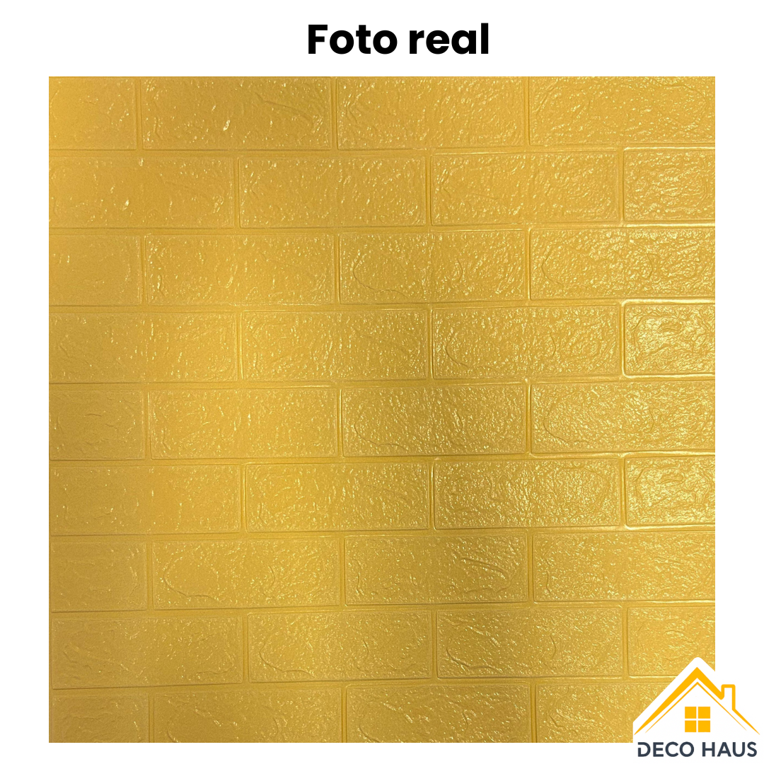 PLACAS AUTOADHESIVAS PARED AMARILLO 3mm