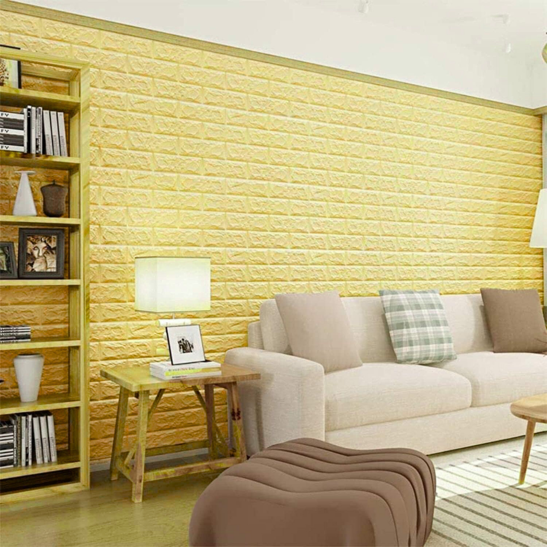 PLACAS AUTOADHESIVAS PARED AMARILLO