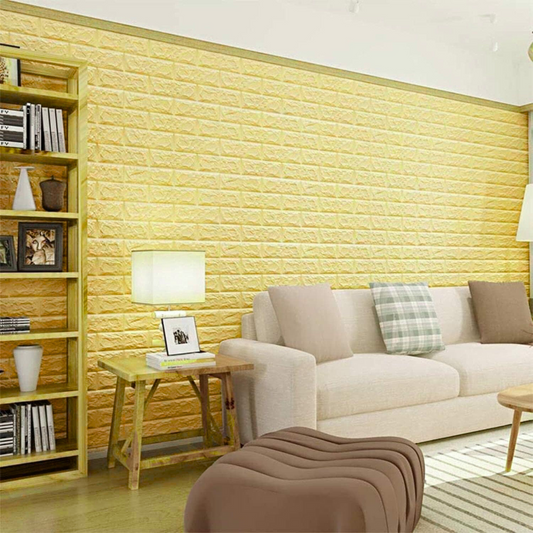 PLACAS AUTOADHESIVAS PARED AMARILLO