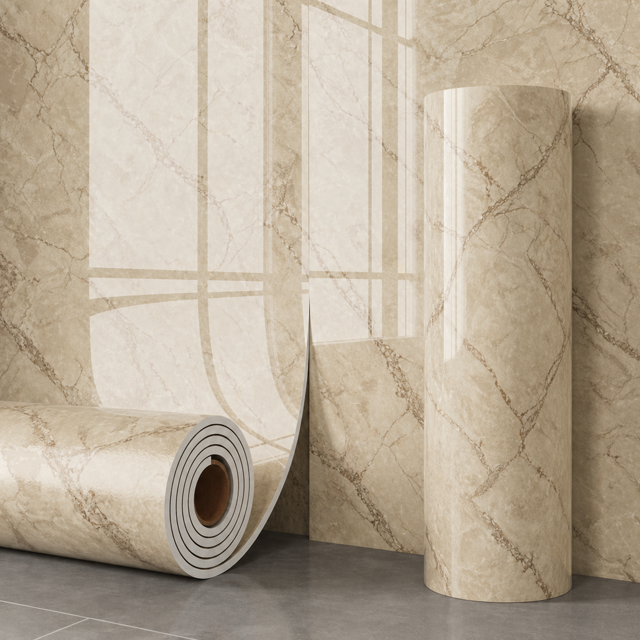 Rollo Mármol Autoadhesivo R4 1.20x2.80m – Revestimiento PVC Impermeable, Fácil Instalación, Diseño Simil Mármol HD y Decorativo Para Baños, Cocinas y Living