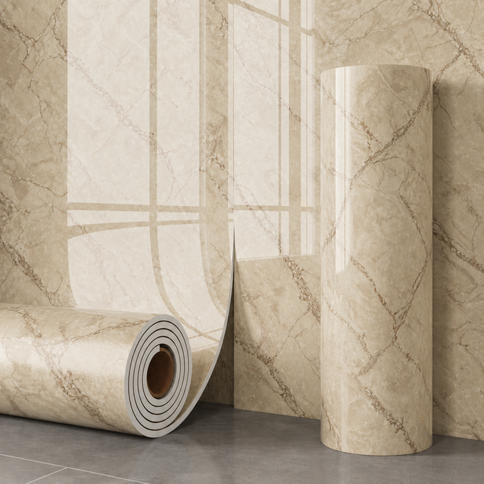 Rollo Mármol Autoadhesivo R4 1.20x2.80m – Revestimiento PVC Impermeable, Fácil Instalación, Diseño Simil Mármol HD y Decorativo Para Baños, Cocinas y Living