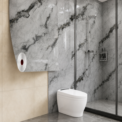 Rollo Mármol Autoadhesivo R6 1.20x2.80m – Revestimiento PVC Impermeable, Fácil Instalación, Diseño Simil Mármol HD y Decorativo Para Baños, Cocinas y Living