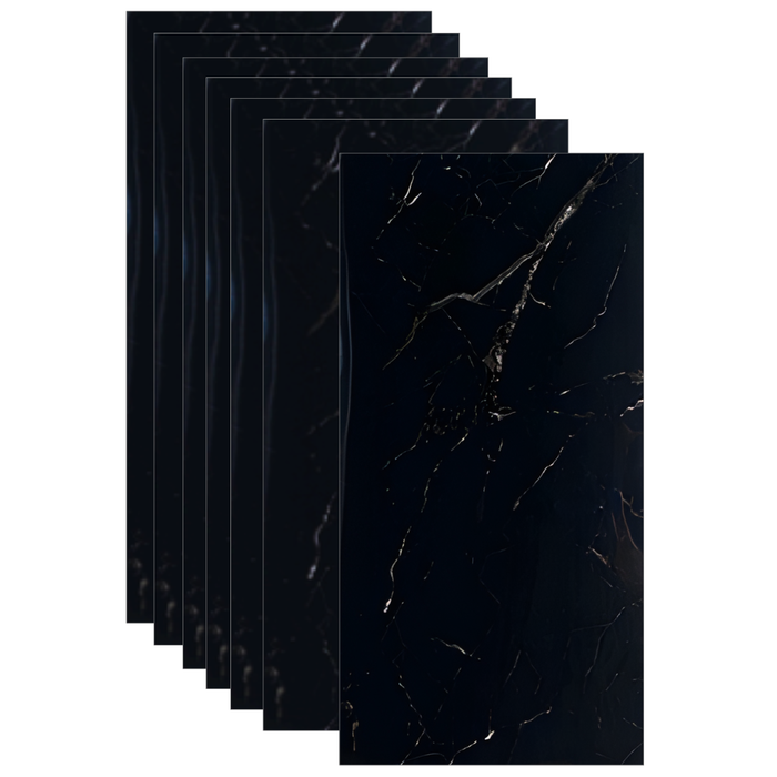 Placas Autoadhesivas Mármol S10 Para Pared 60x30cm 2.5mm – Revestimiento Impermeable de PVC, Fácil Instalación, Diseño Simil Mármol HD, Recortable y Decorativo Para Baños, Cocinas y Living