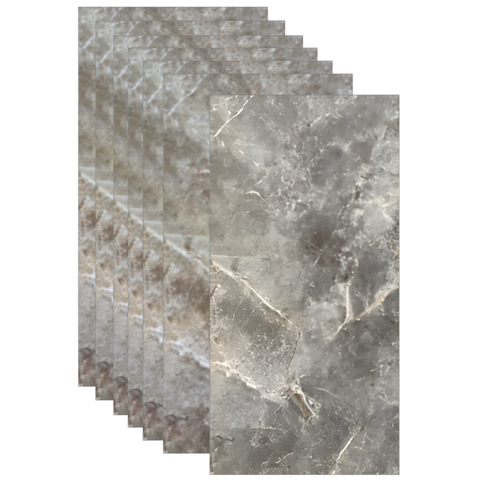 Placas Autoadhesivas Mármol S11 Para Pared 60x30cm 2.5mm – Revestimiento Impermeable de PVC, Fácil Instalación, Diseño Simil Mármol HD, Recortable y Decorativo Para Baños, Cocinas y Living