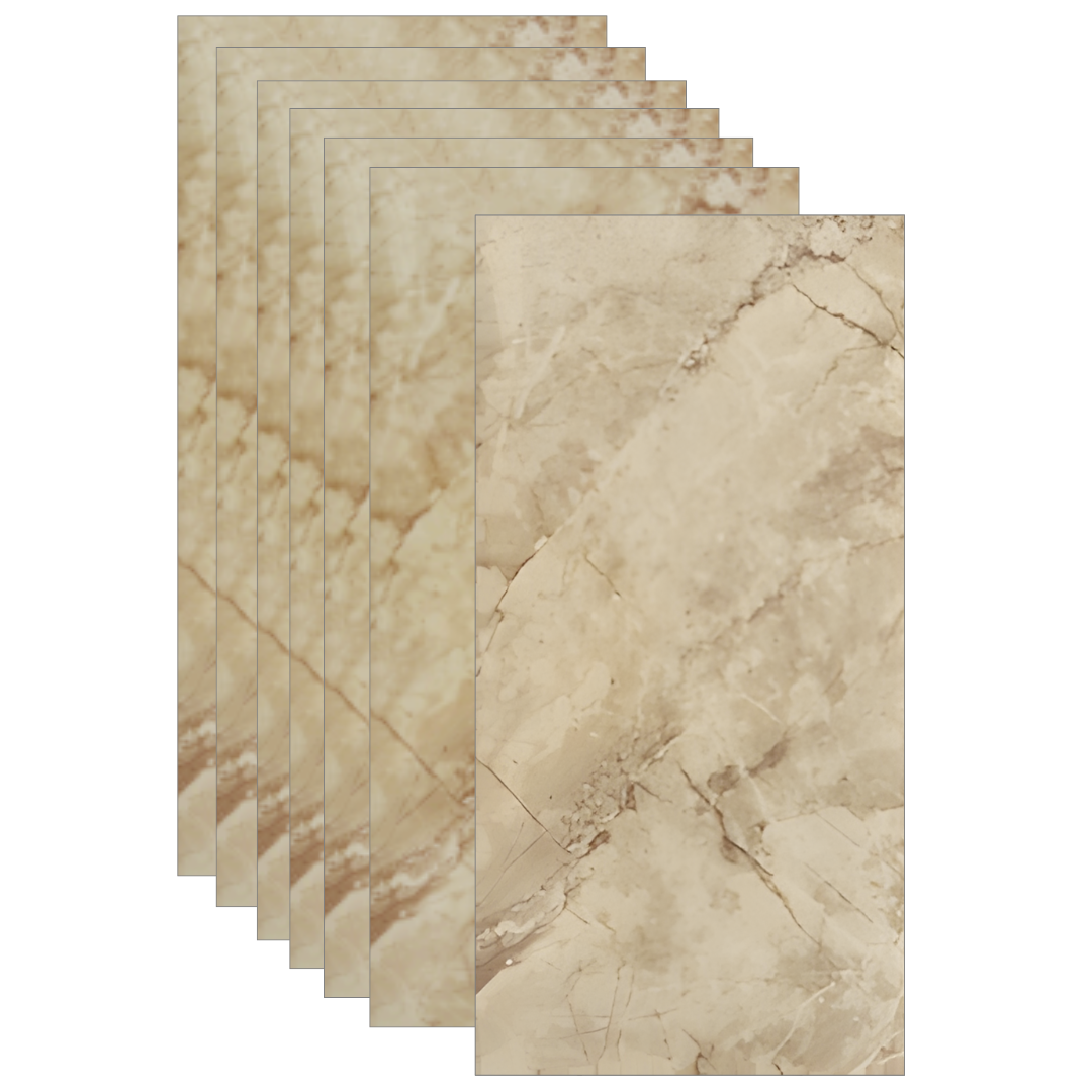 Placas Autoadhesivas Mármol S17 Para Pared 60x30cm 2.5mm – Revestimiento Impermeable de PVC, Fácil Instalación, Diseño Simil Mármol HD, Recortable y Decorativo Para Baños, Cocinas y Living