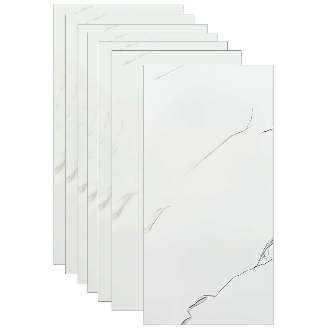 Placas Autoadhesivas Mármol S19 Para Pared 60x30cm 2.5mm – Revestimiento Impermeable de PVC, Fácil Instalación, Diseño Simil Mármol HD, Recortable y Decorativo Para Baños, Cocinas y Living