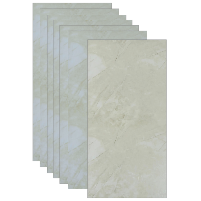 Placas Autoadhesivas Mármol S7 Para Pared 60x30cm 2.5mm – Revestimiento Impermeable de PVC, Fácil Instalación, Diseño Simil Mármol HD, Recortable y Decorativo Para Baños, Cocinas y Living