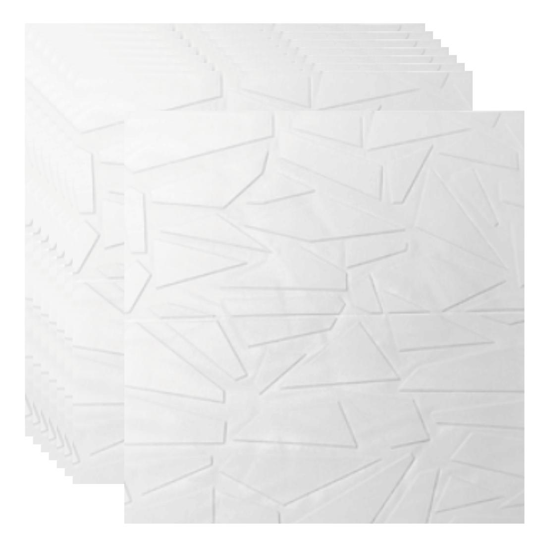 Placas Autoadhesivas Prisma T2 Para Pared 70x70cm 5mm – Revestimiento Mosaico Impermeable de PVC, Fácil Instalación, Diseño Mosaico Decorativo HD, Recortable y Ideal Para Cocina, Baño y Living