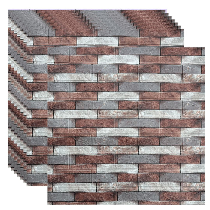 Placas Autoadhesivas 3D Piedra P14 Para Pared 70x77cm 3mm – Revestimiento Impermeable de PVC, Fácil Instalación, Textura Tipo Piedra, Recortable y Decorativo Para Cocina, Living y Dormitorio