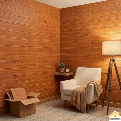(PACK X20) Placas Autoadhesivas Símil Madera Pared 70x70cm 5mm