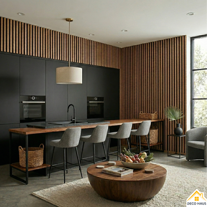 Placas Autoadhesivas WPC 1 Para Pared 67x67cm – Revestimiento Decorativo Impermeable, Fácil Instalación, Diseño Moderno Madera y Elegante Para Living, Dormitorio y Fondos TV