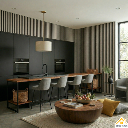 Placas Autoadhesivas WPC 2 Para Pared 67x67cm – Revestimiento Decorativo Impermeable, Fácil Instalación, Diseño Moderno Madera y Elegante Para Living, Dormitorio y Fondos TV