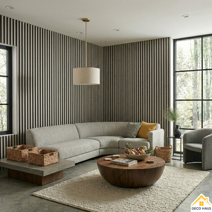 Placas Autoadhesivas WPC 2 Para Pared 67x67cm – Revestimiento Decorativo Impermeable, Fácil Instalación, Diseño Moderno Madera y Elegante Para Living, Dormitorio y Fondos TV