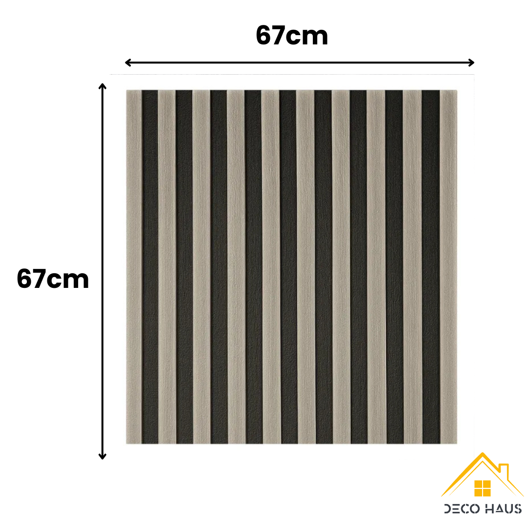 Placas Autoadhesivas WPC 2 Para Pared 67x67cm – Revestimiento Decorativo Impermeable, Fácil Instalación, Diseño Moderno Madera y Elegante Para Living, Dormitorio y Fondos TV