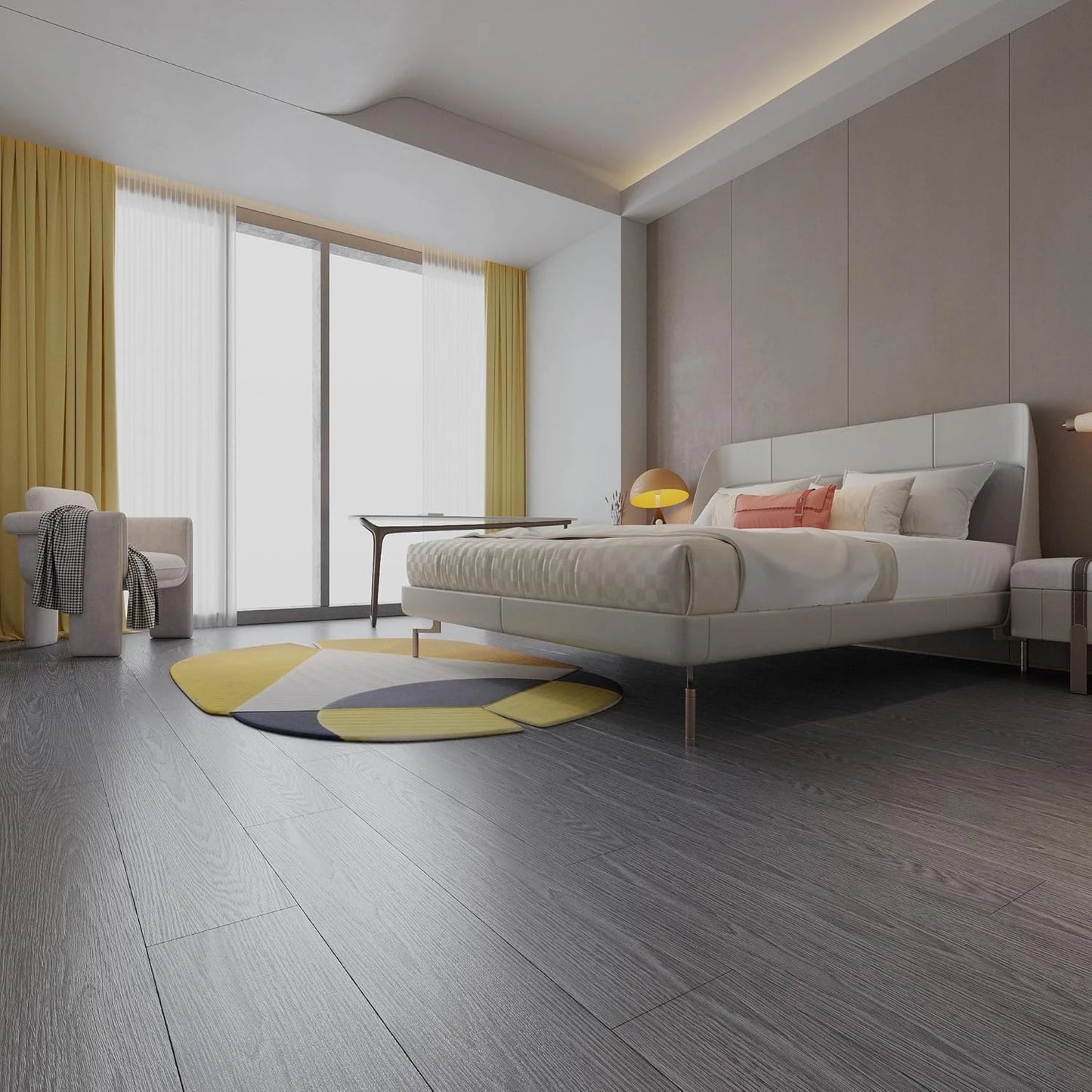 Piso Vinílico Autoadhesivo Listón DC2 91.4x15.2cm – Revestimiento Impermeable PVC, Fácil Instalación, Diseño Simil Madera y Decorativo Para Living, Dormitorio y Cocina