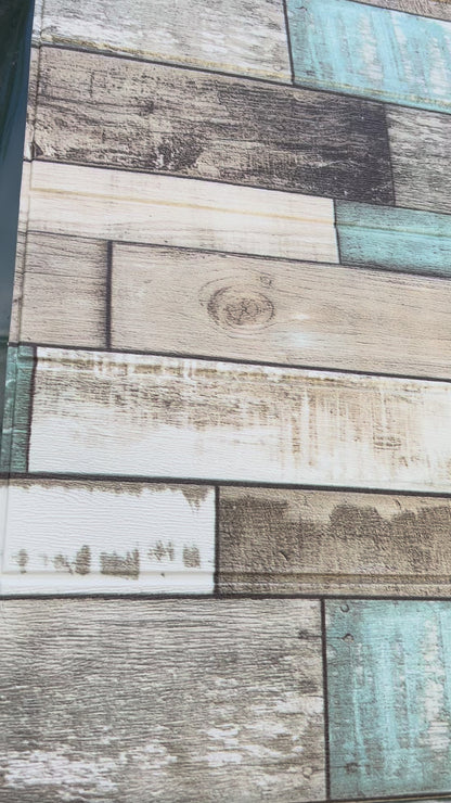 PLACAS AUTOADHESIVAS PARED MADERA M6 5mm